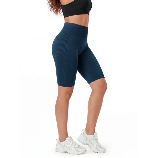 3D Anti-Cellulite Short Leggings — Navy