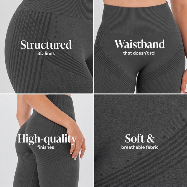 LUMÉ Legging - Dark Gray [Dark Gray]