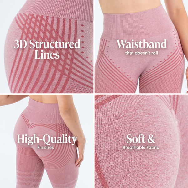 LUMÉ Legging - Rose red [Rose red]