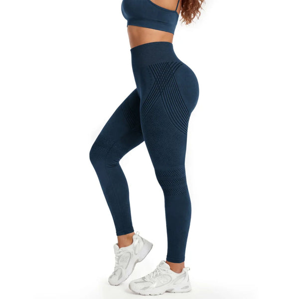 3D Anti-Cellulite Leggings — Navy